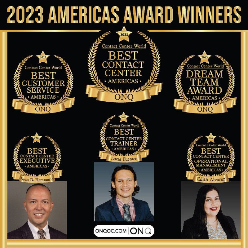 ONQ, a leading contact center and customer experience solutions provider, is proud to announce its outstanding achievements at the 18th Annual Next Generation Contact Center and CX Best Practices in the Americas, held on June 17th to 29th, in Orlando, Florida.